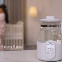 MÁY ĐUN NƯỚC VÀ HÂM NƯỚC PHA SỮA ĐIỆN TỬ QUICK 8 FATZBABY FB3525TN