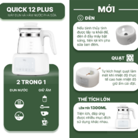 máy đun và hâm nước pha sữa điện tử quick 12 plus