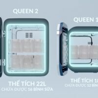 Máy tiệt trùng sấy khô UVC - LED Fatzbaby - 22L - QUEEN 2 - FB4707CYT (màu trắng)