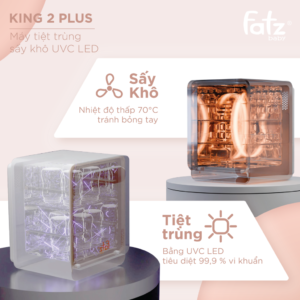 máy tiệt trùng sấy khô uvc led king 2 plus