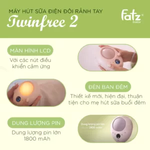 máy hút sữa điện đôi rảnh tay twinfree 2