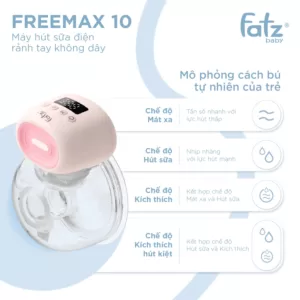 máy hút sữa điện rảnh tay không dây freemax 10