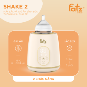 máy lắc và giữ ấm bình sữa thông minh cho bé shake 2