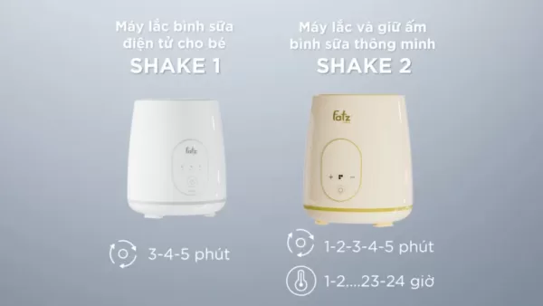 máy lắc bình sữa điện tử cho bé shake 1