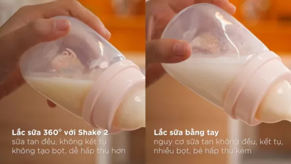 máy lắc và giữ ấm bình sữa thông minh cho bé shake 2