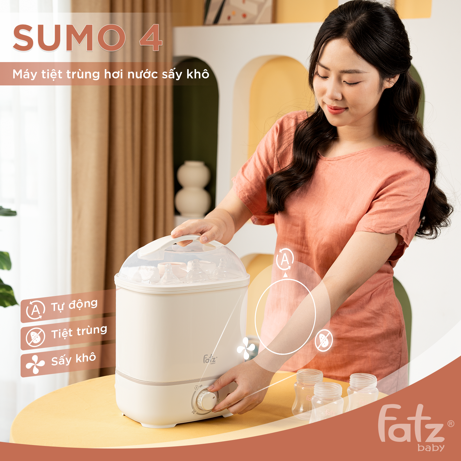 máy tiệt trùng hơi nước sấy khô sumo 4