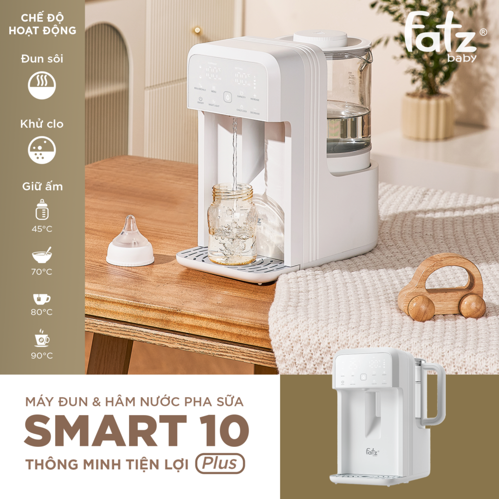 Máy đun và hâm nước pha sữa thông minh tiện lợi Smart 10 Plus - genex ...