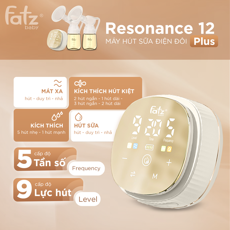 máy hút sữa điện đôi resonance 12 plus