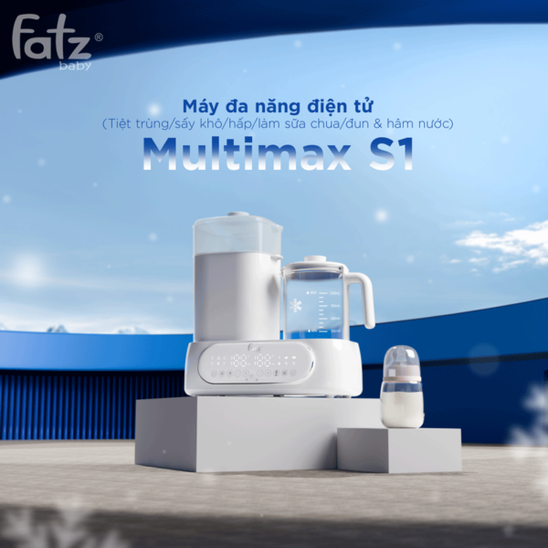 máy đa năng điện tử (tiệt trùng/ sấy khô/ hâm sữa/ đun & hâm nước pha sữa) multimax 14
