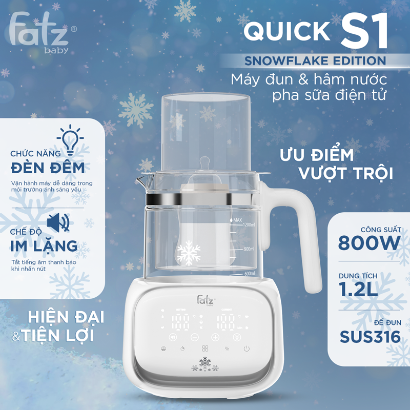 máy đun và hâm nước pha sữa điện tử quick s1 