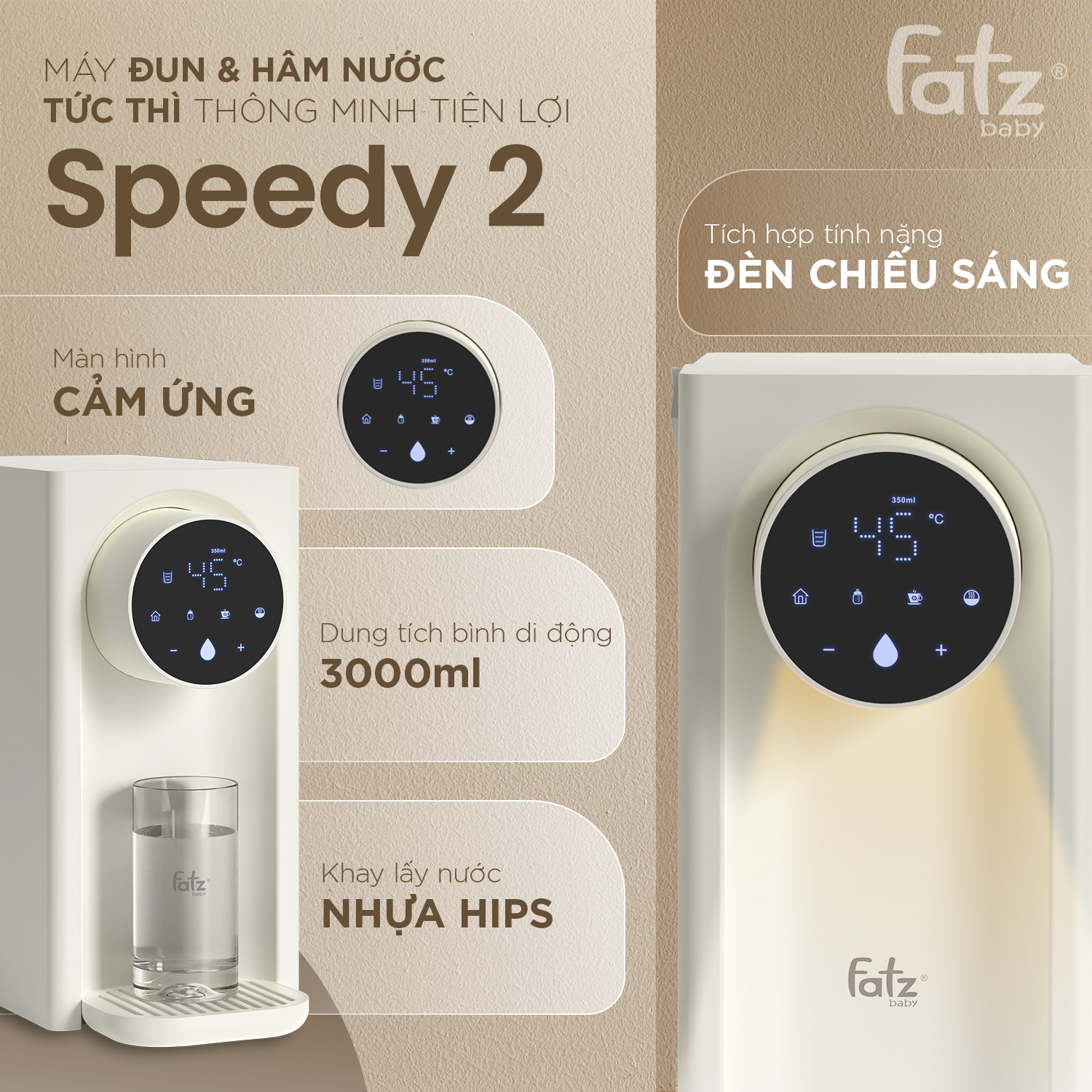 máy đun và hâm nước pha sữa thông minh tiện lợi smart 14 plus