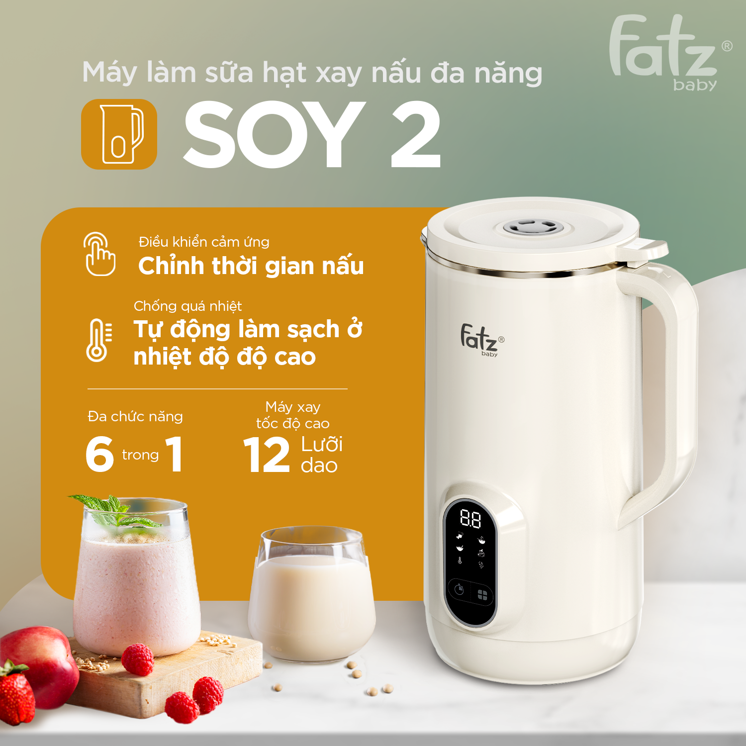 máy làm sữa hạt xay nấu đa năng soy 2