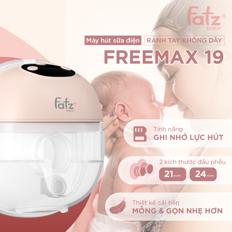 máy hút sữa Điện rảnh tay không dây freemax 19