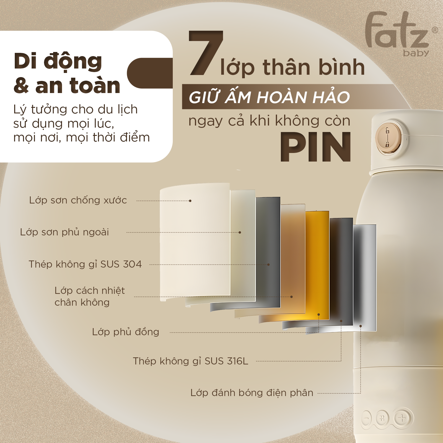 máy xay thức ăn dặm đa năng cho bé mix 2 (bản màu be)