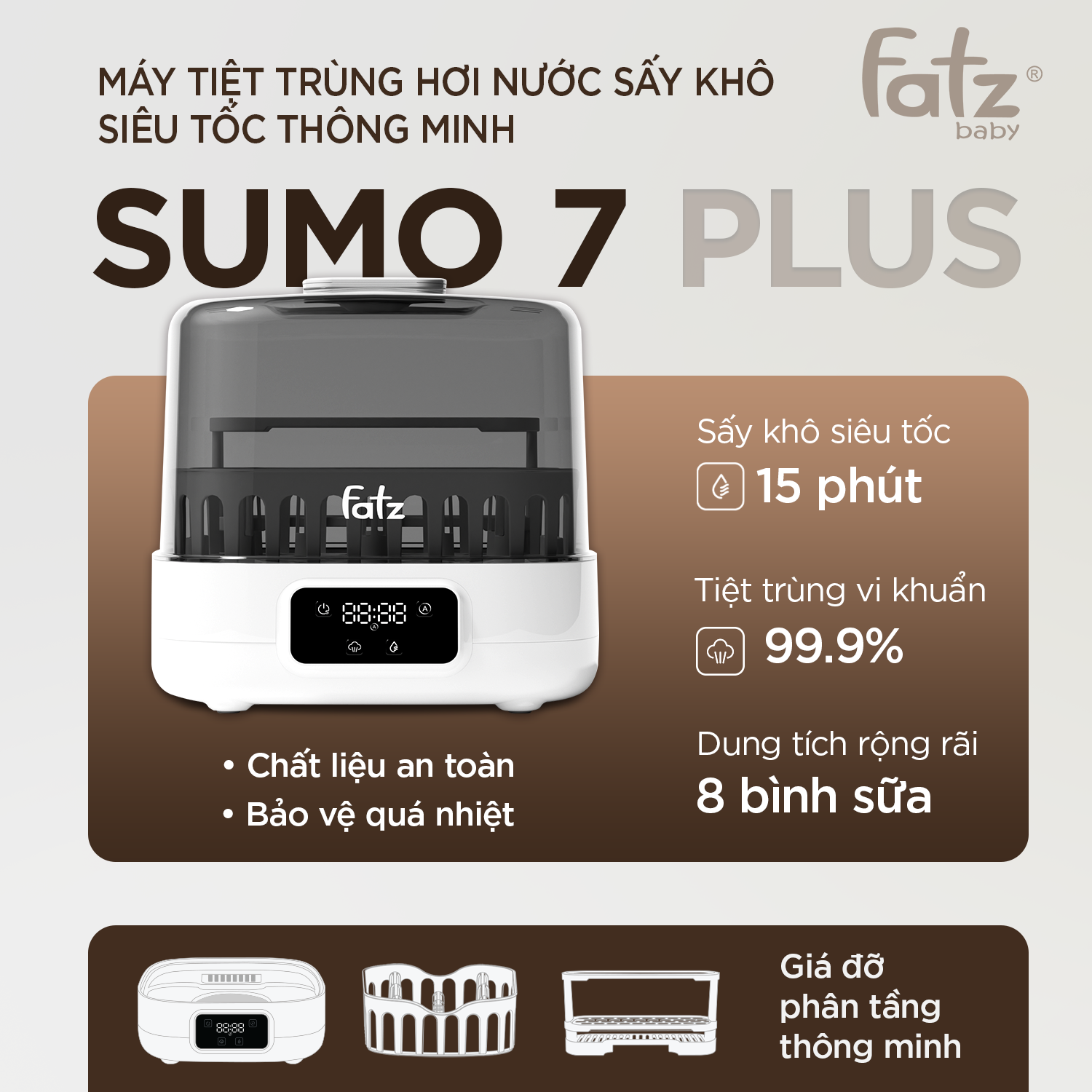 máy xay thức ăn dặm đa năng cho bé mix 2 (bản màu be)