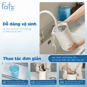 máy xay thức ăn dặm đa năng cho bé mix 2 (bản màu be)