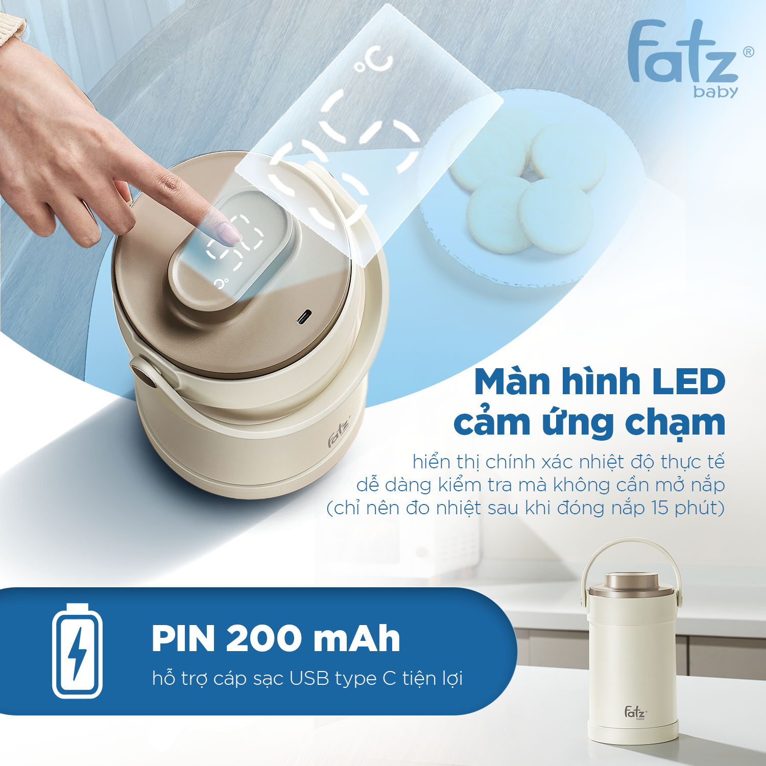 máy xay thức ăn dặm đa năng cho bé mix 2 (bản màu be)