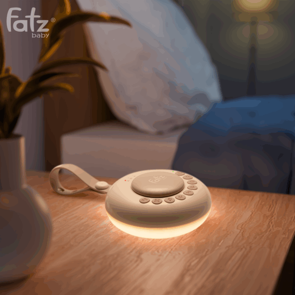máy phát tiếng ồn trắng có đèn ngủ cho bé calm 1 2 1500