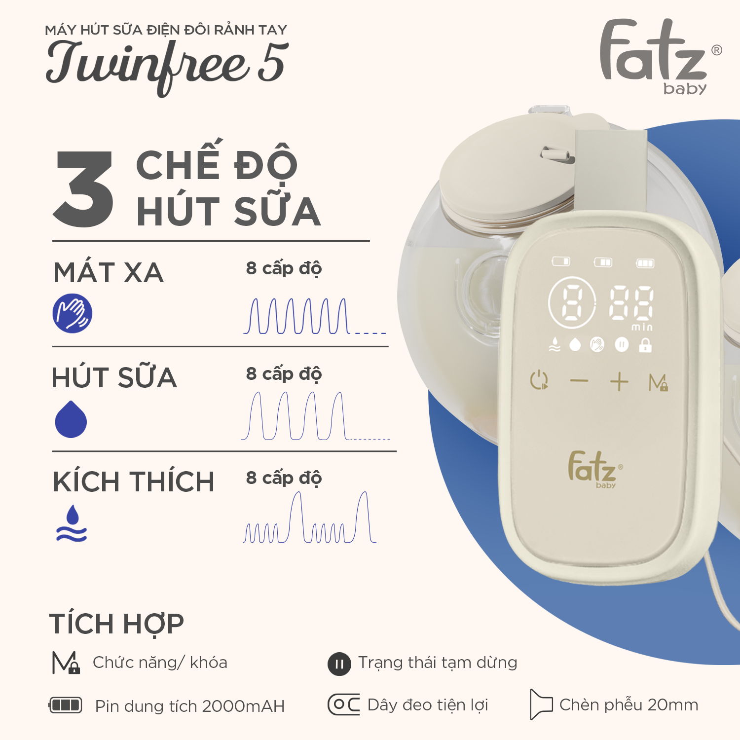 máy hút sữa điện đôi chorus 6 (sao chép)