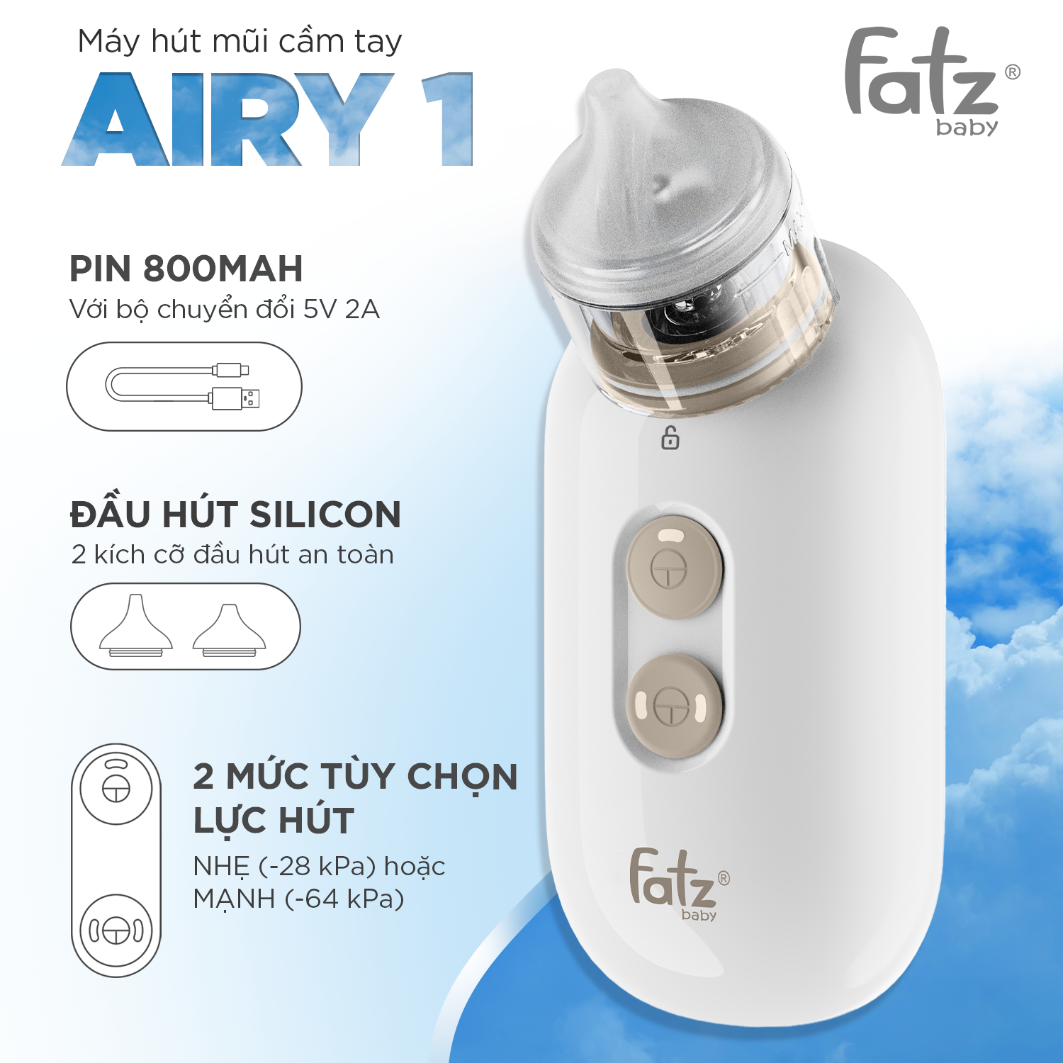 máy hút mũi cầm tay airy 1