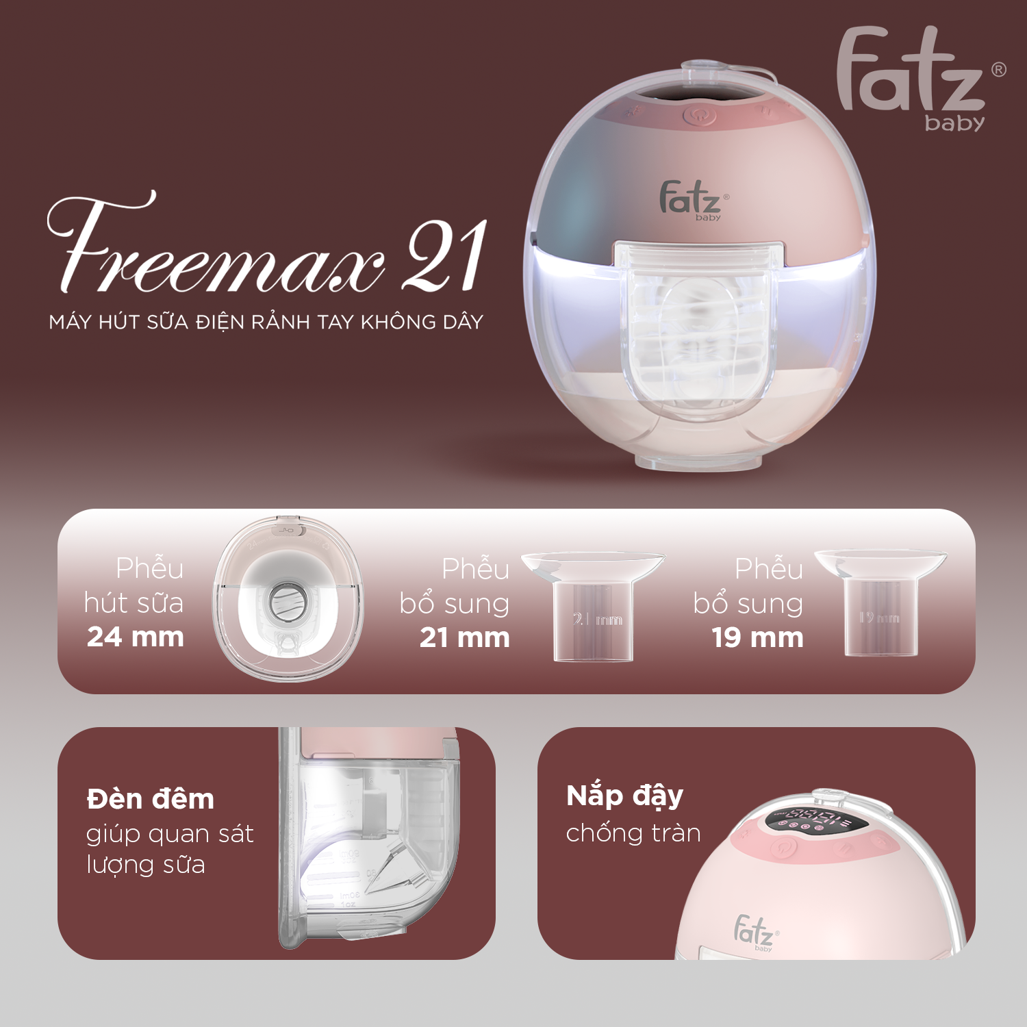 máy hút sữa Điện rảnh tay không dây freemax 20 (sao chép)