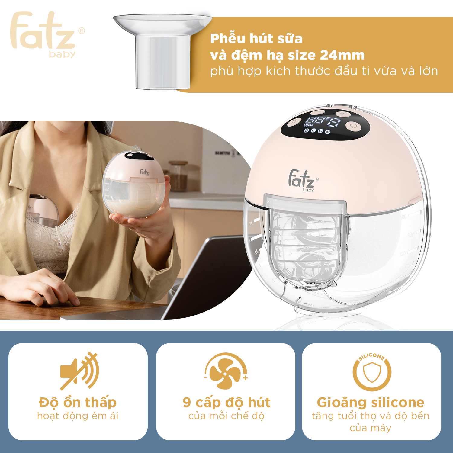 máy hút sữa Điện rảnh tay không dây freemax 20 (sao chép)