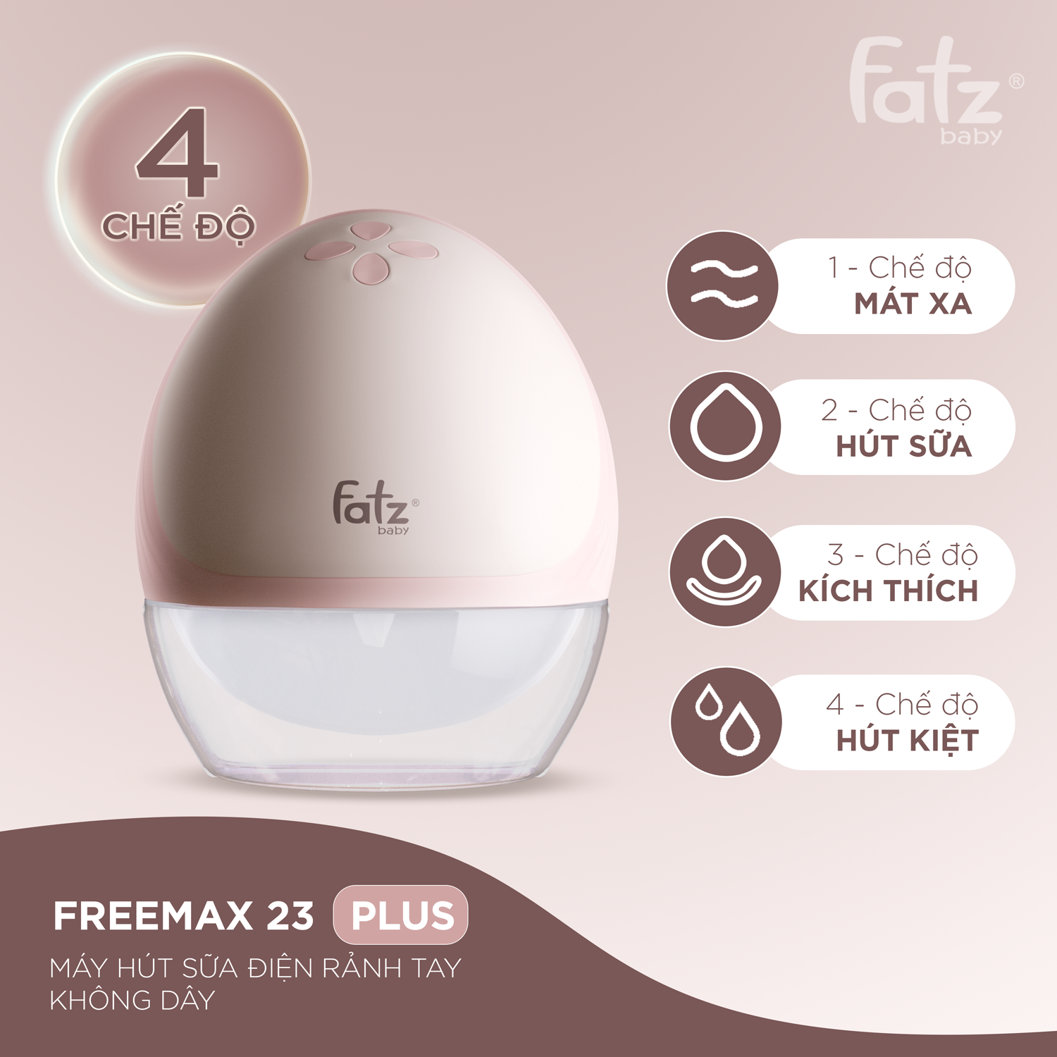 máy hút sữa Điện rảnh tay không dây freemax 23 plus