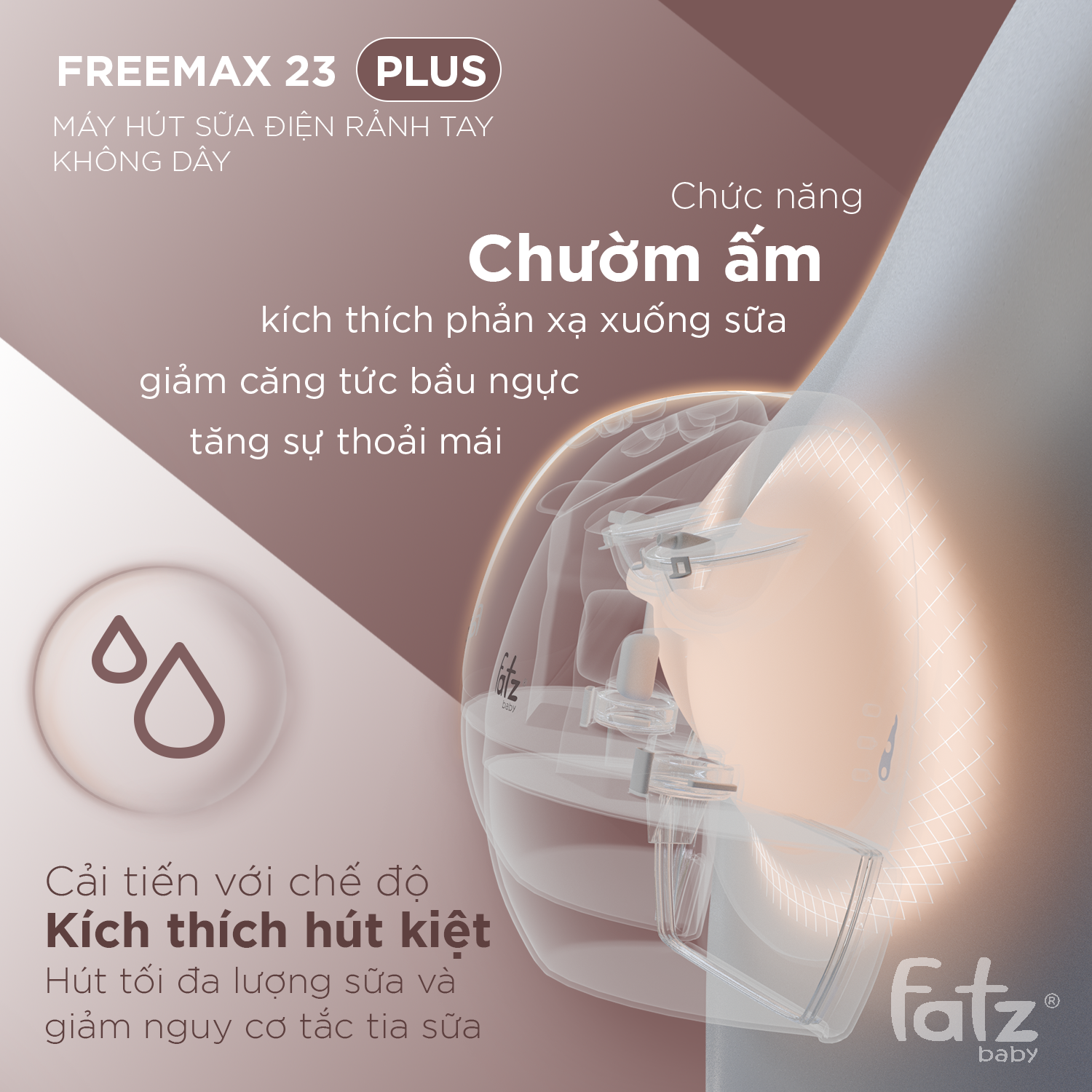 máy hút sữa Điện rảnh tay không dây freemax 23 plus