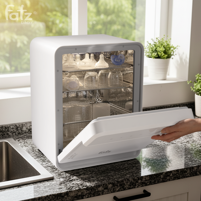 máy tiệt trùng sấy khô khử mùi uvc led công nghệ anion e king 8