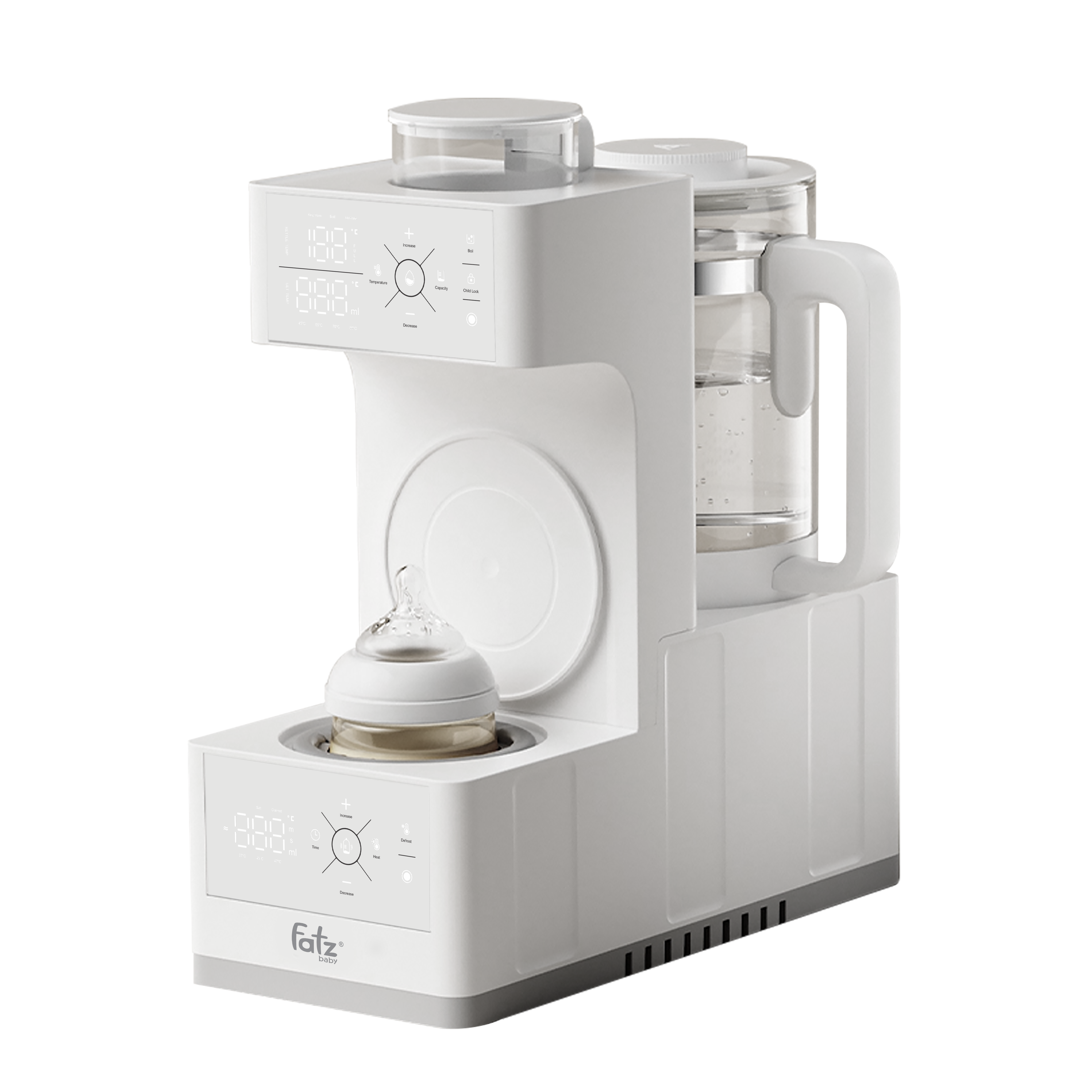 máy đa năng điện tử (tiệt trùng/ sấy khô/ hâm sữa/ đun & hâm nước pha sữa) multimax 14 (sao chép)