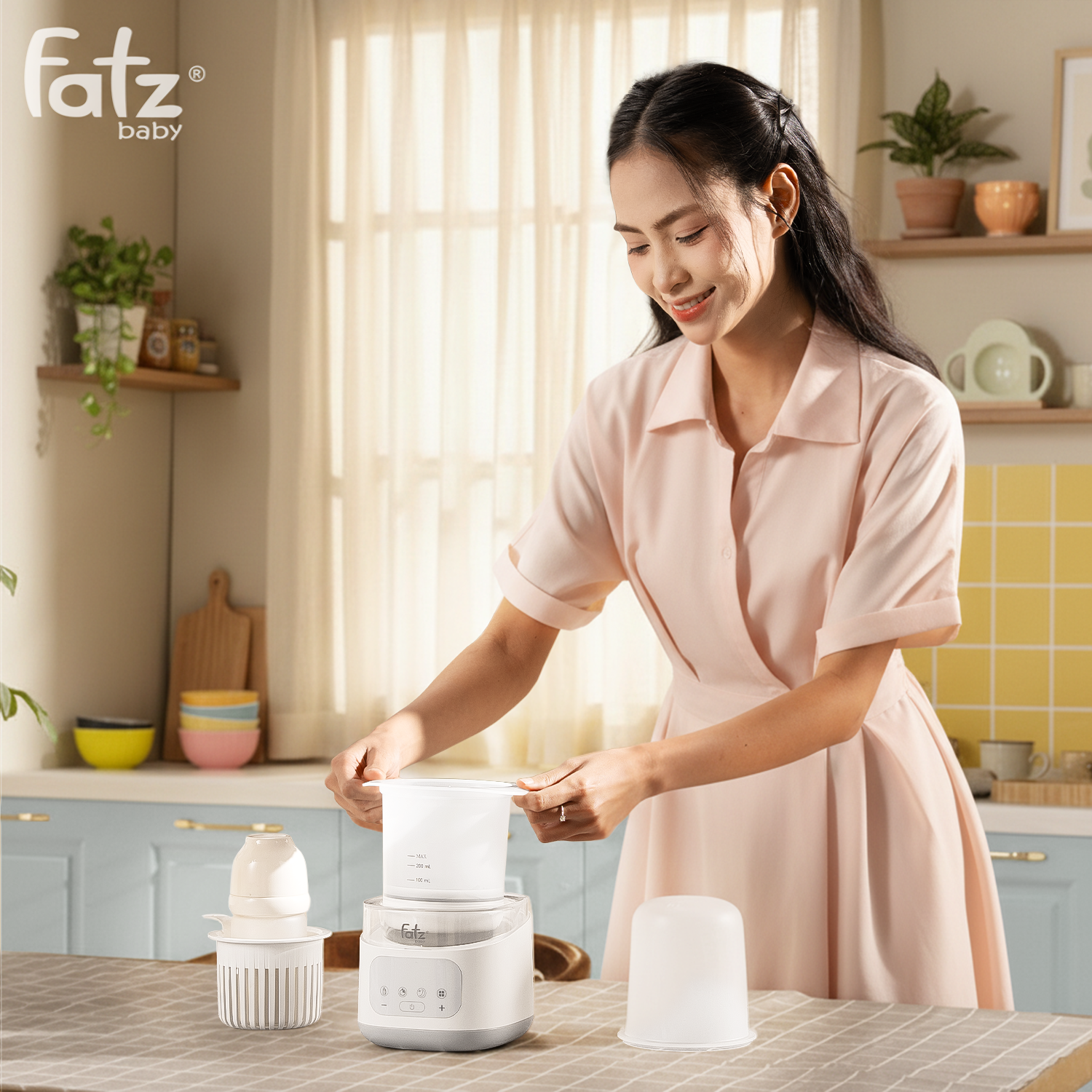 máy hâm sữa siêu tốc thông minh mono 18