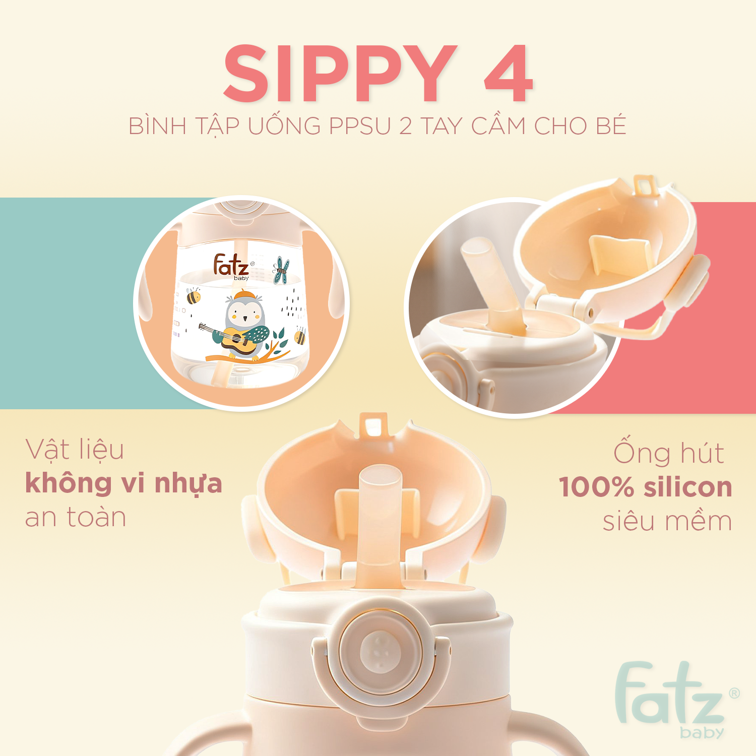 bình sữa thủy tinh bọc silicone khử khí hồi lưu cao cấp cho bé chumpy 2