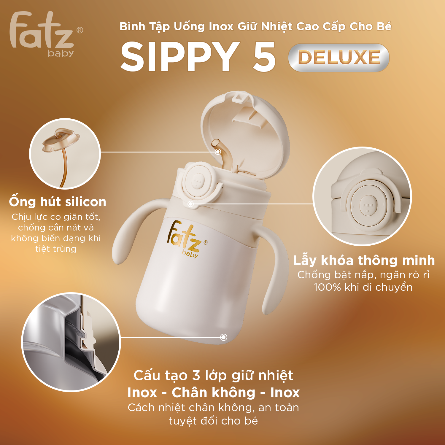 bình sữa thủy tinh bọc silicone khử khí hồi lưu cao cấp cho bé chumpy 2