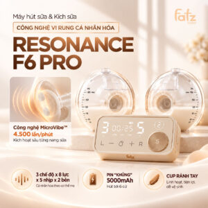 máy hút sữa & kích sữa công nghệ vi rung cá nhân hóa resonance f6 pro